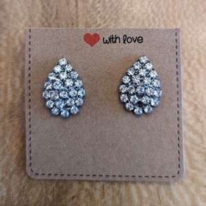 Antique blingy teardrop earrings